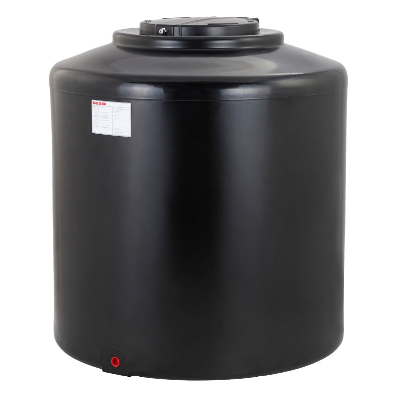 1200 Litre Non-Potable Water Tank With 1" Outlet - Deso V1200BLKWT