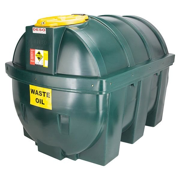 1800 Litre Bunded Waste Oil Tank - Deso H1800WOW - Fuel Tank Shop