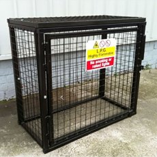 Secure Gas Bottle Storage Cage - 3x 19kg Cylinders (GC05)