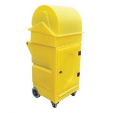 Lockable Cabinet on Wheels with Roll Holder