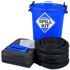 100 Litre AdBlue Spill Kit In Blue Round Bin (ABK100)