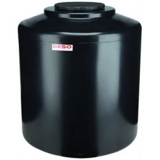 1200 Litre Non-Potable Water Tank With 1" Brass Bottom Outlet - Deso V1200BLKWT