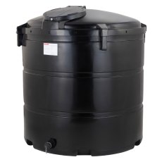 1675 Litre Potable Water Tank With Optional Outlet - Deso V1675BLKDWT