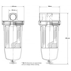 Groz Particle/Water Filter
