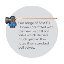 136 Litre Fast Fill Animal Drinker - AD122