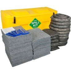 EVO Recycled - 400 Litre Spill Kit In Yellow Locker - EVO-SK400
