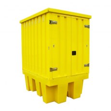 Steel Covered IBC Bund Pallet with 1100 Litre Bund - BB1HCS