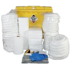 1100 Litre Wheeled Bin Oil And Fuel Spill Kit