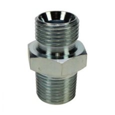 ½” M Parallel (cone) – ½” M taper, plated Hose Tail
