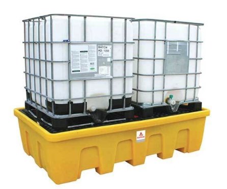 Double IBC Nestable Spill Pallet