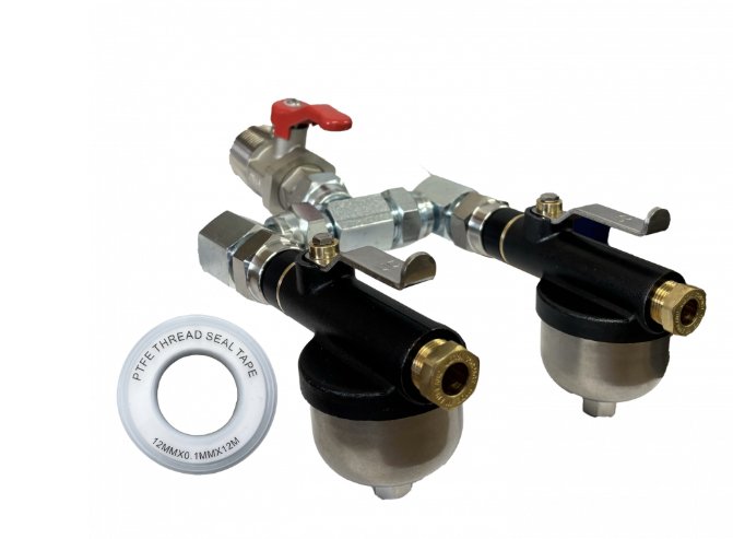 Ultra Compact Double Oil Tank Isolation Valve & Filter Kit