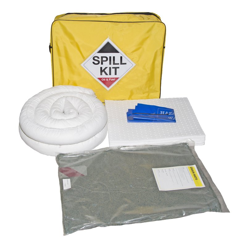 Fuel Tank Shop 45 Litre Fuel Spill Kit with Drain Cover - Shoulder Bag OSK45FB