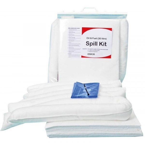 Fuel Tank Shop 30 Litre Fuel Spill Kit - Clip-Top Bag OSK30CT