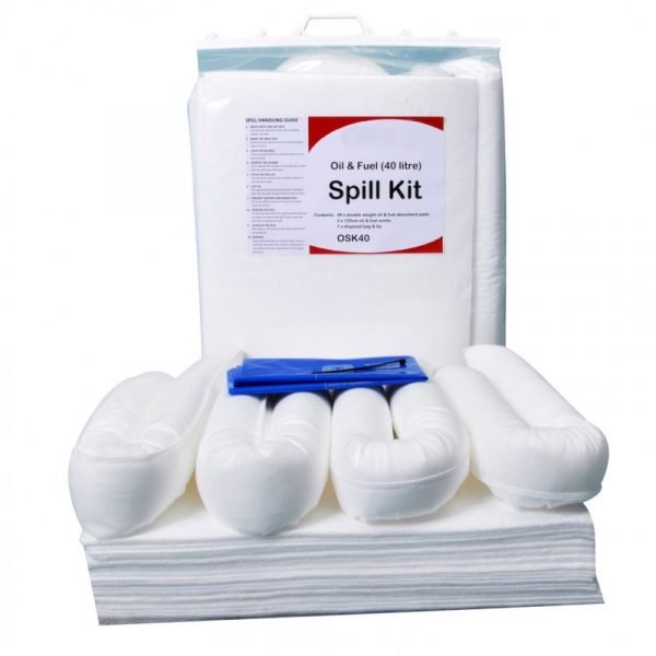 Fuel Tank Shop 40 Litre Fuel Spill Kit - Clip-Top Bag OSK40BP