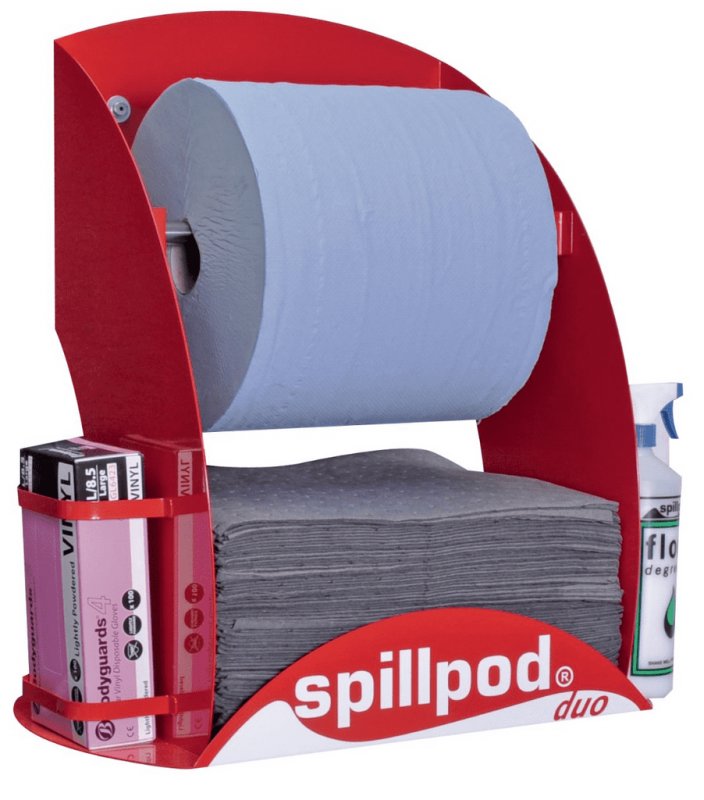 Fuel Tank Shop Spillpod Duo - Blue Paper Roll Dispnser