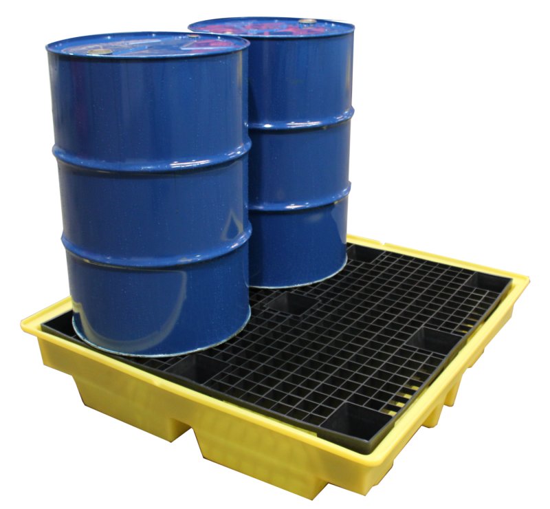 Romold 4 Drums Spill Pallet - Low Profile - BP4L