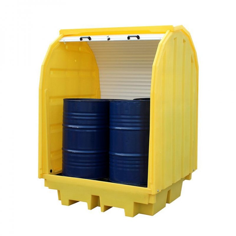 Romold 4 Drum Spill Pallet With Hard Cover - BP4HC