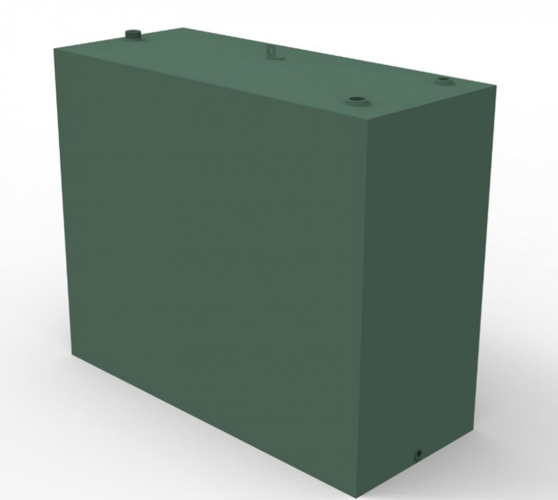 Fuel Tank Shop 1100 Litre Single Skin Steel Oil Tank