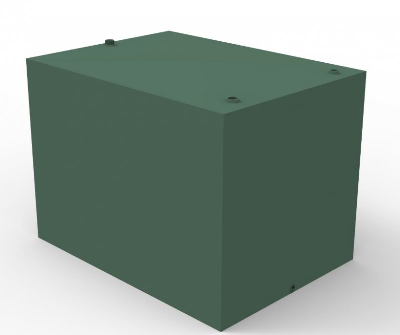 Fuel Tank Shop 2500 Litre Steel Single Skin Oil Tank