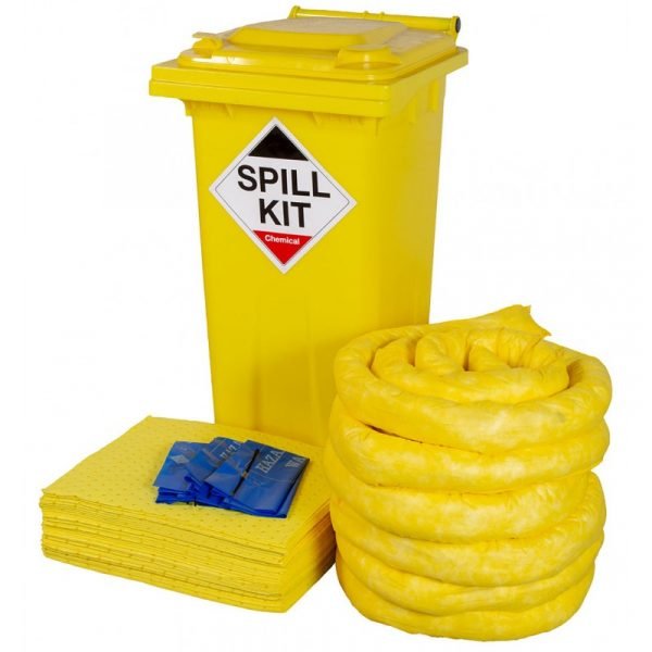 Fuel Tank Shop 120 Litre Wheelie Bin Chemical Spill Kit