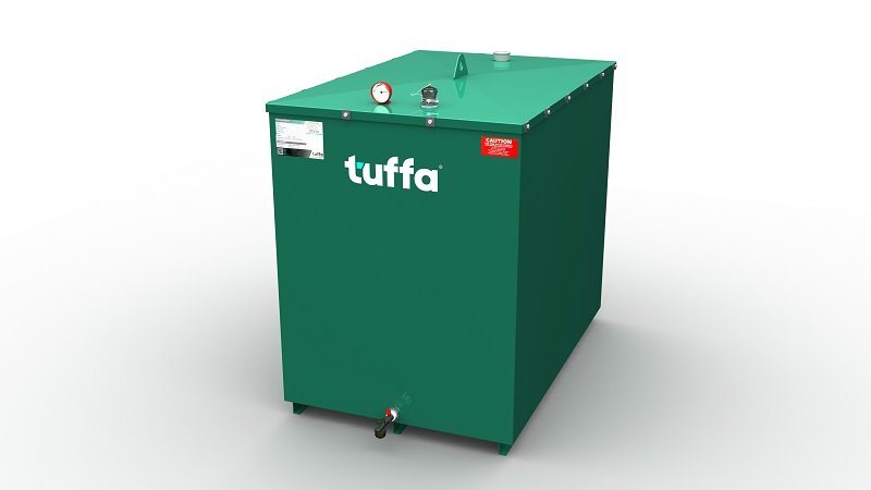 Tuffa 2300L Bunded Oil Tank Front View