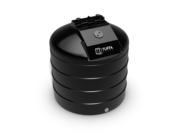 Tuffa 2500 Litre Non-Potable Vertical Water Tank - With Optional 2' Outlet