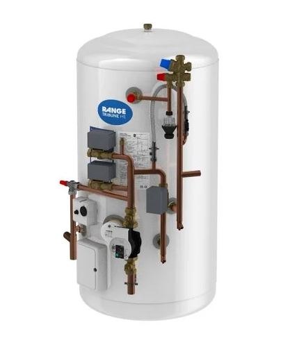 Kingspan Kingspan Range Tribune HE 150 Litres Unvented Vertical Pre-Plumbed Indirect Hot Water Cylinder