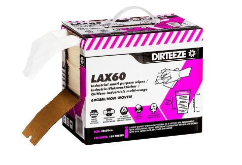 Dirteeze Industrial Multi-Purpose Technical Process Wipes - LAX60B