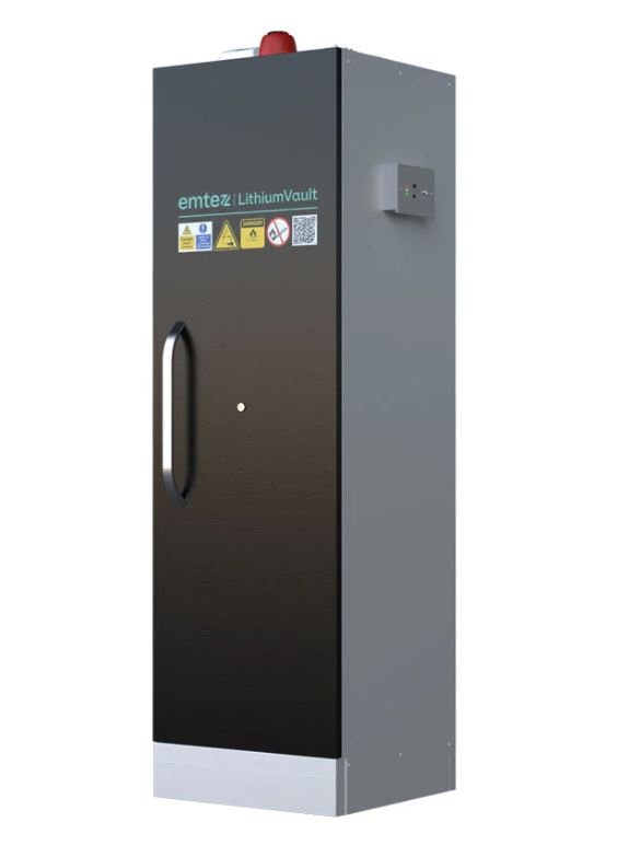 Romold 90 Minute 1 Door Lithium-ION Battery Cabinet With Charging & Firepro Suppression - CH-L1F2PGK
