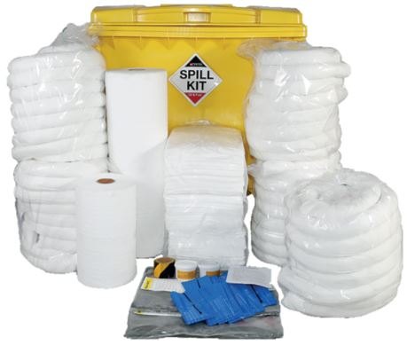 1100 Litre Wheeled Bin Oil And Fuel Spill Kit