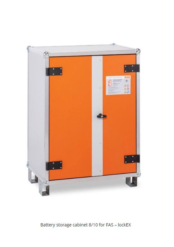 Battery storage cabinet 8/10 for FAS – lockEX