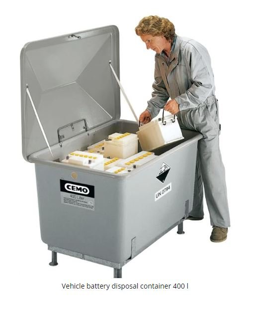 Cemo vehicle Battery Disposal - 3397