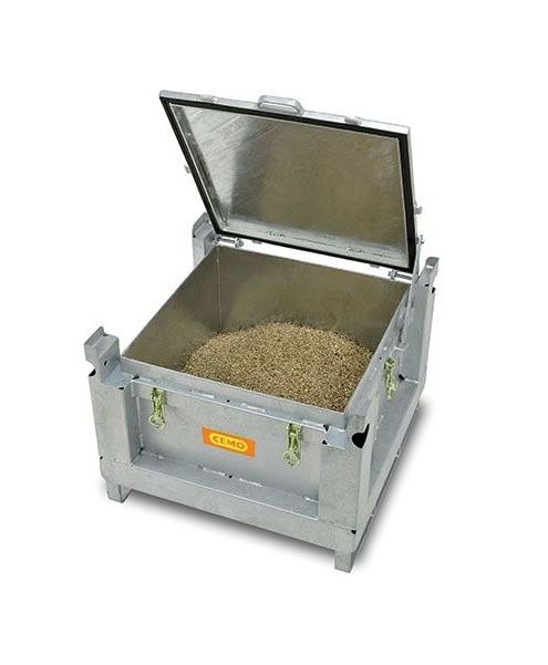 Cemo Steel Battery Collection Container - 11201