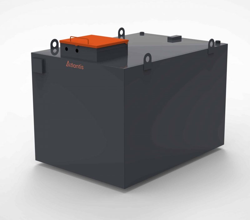 Atlantis Tanks Group LTD Atlantis StoraFuel 2500 Litre Steel Bunded Diesel Generator Tank