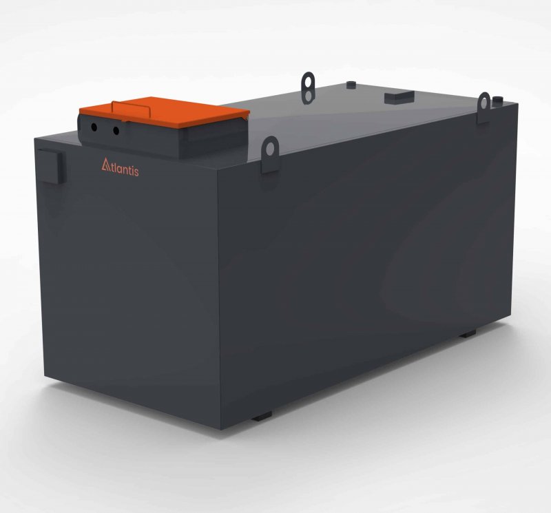 Atlantis Tanks Group LTD Atlantis StoraFuel 3000 Litre Steel Bunded Diesel Generator Tank