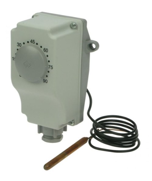 Encased Spiral 1m Capillary Control Thermostat