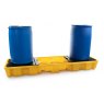 4 Drum In-Line Spill Pallet with 2 drums