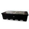 Black Double IBC Nestable Spill Pallet