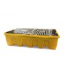 Yellow/ Black Double IBC Nestable Spill Pallet
