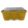 Black & Yellow Single IBC Nestable Spill Pallet