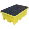 2 Drum Spill Pallet With 4-Way Fork Lift Entry - BP2FW