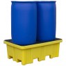 Romold 2 Drum Spill Pallet With 4-Way Fork Lift Entry - BP2FW