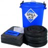 100 Litre AdBlue Spill Kit In Blue Round Bin (ABK100)