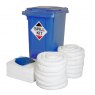 250 Litre Wheelie Bin Fuel Spill Kit OSKM Blue