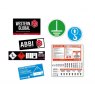 Western Global Abbi Service Pack: Stickers