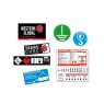Western Global Transcube Contract Service Pack: Stickers