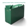 1350L Steel Bunded Oil Tank with Lockable Top Box Fitted
